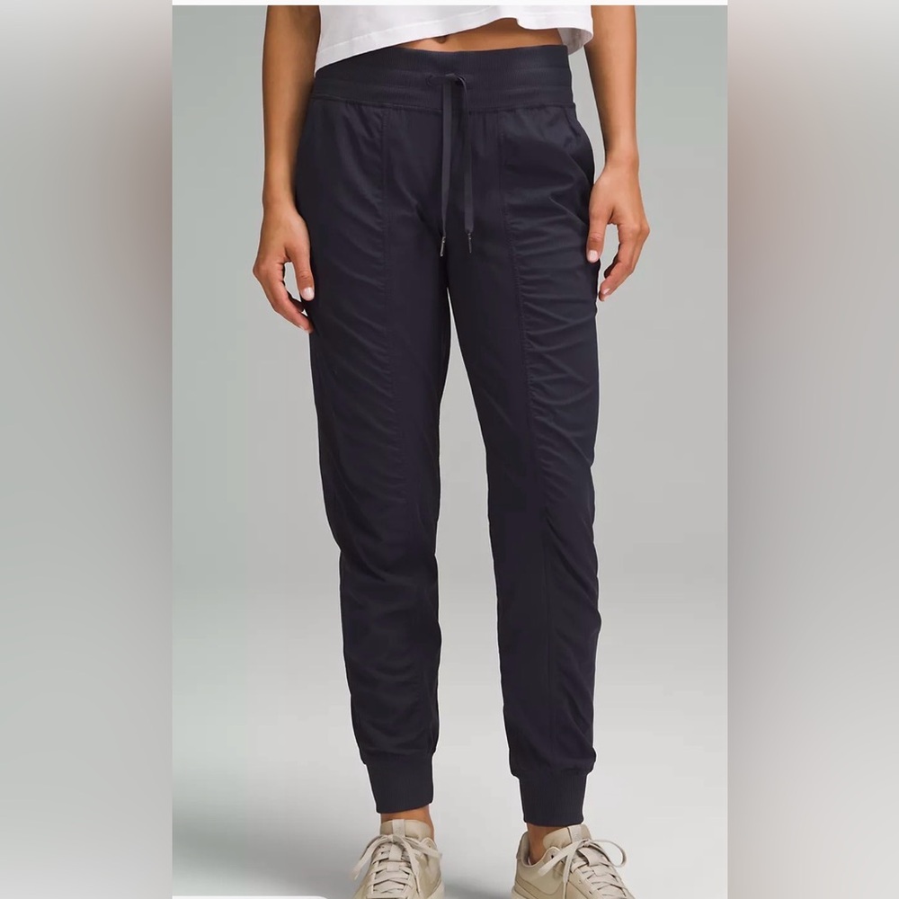 lululemon athletica Black Tapered Track Joggers